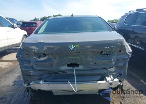 2020 BMW 740I xDrive from USA, damaged, VIN WBA7T4C04LGF97187